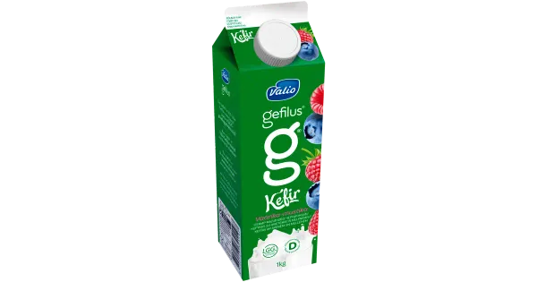 Valio Gefilus keefir vaarika-mustika 1kg