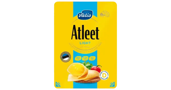 Valio Juust Atleet Light, viilutatud, 150 g