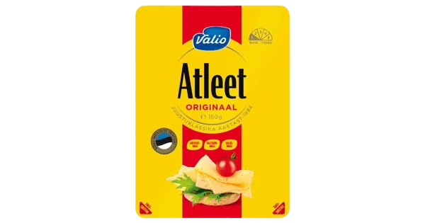 Valio Juust Atleet Originaal, viilutatud, 150 g
