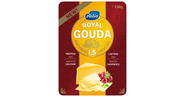 Valio Juust Royal Gouda Yellow, viilutatud, 150 g