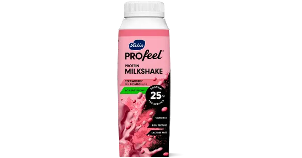 Valio Profeel piimaproteiinikokteil maasikajäätise maitseline, 250 ml