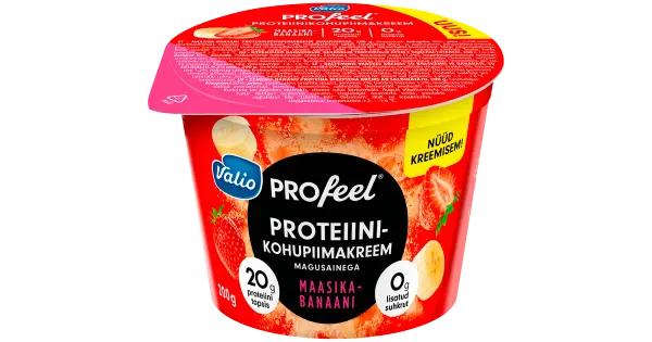 Valio Profeel proteiinikohupiimakreem maasika-banaani 200g