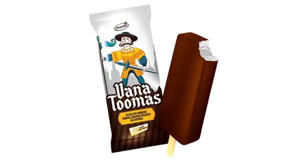 Vana Toomas Vanillijäätis Šokolaadiglasuuriga 150 ml