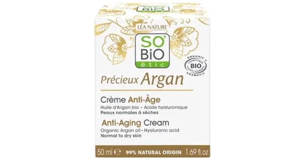 Vananemisvastane päevakreem So Bio Argan 50ml
