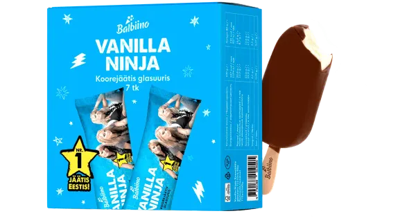 Vanilla Ninja Koorejäätis Glasuuris 7x110ml/80 g
