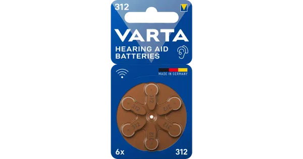 Varta kuulmisaparaadi patareid 312 6tk