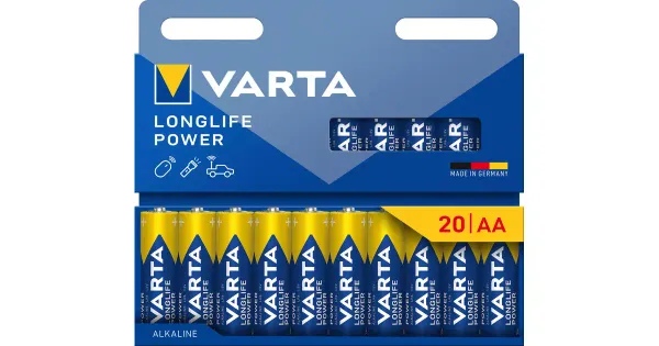 Varta leelispatarei longlife power aa 20tk