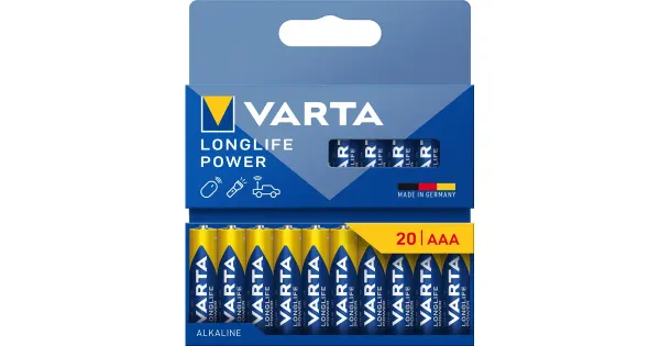 Varta leelispatarei longlife power aaa 20tk
