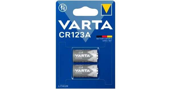 Varta liitiumpatarei CR123A 2 tk