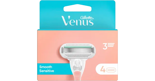 Varutera Gillette Venus 3 Smooth sensitive 3-teraline 4tk