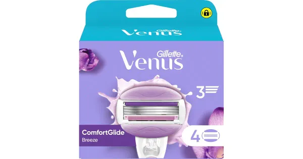 Varutera Venus Gillette 3 Comfortglide breeze 3-teraline 4tk