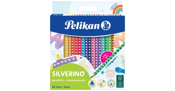 Värvipliiats 24v pelikan silverino peen
