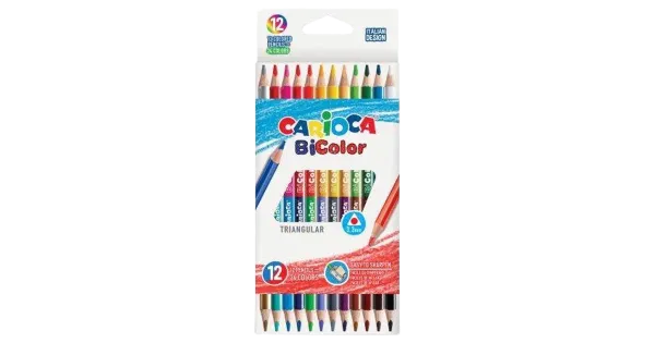 Värvipliiatsid bicolor , 12 tk=24 värvi,