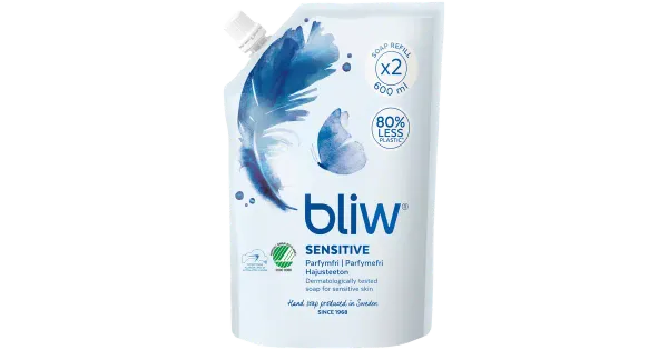 Vedelseep/täitepakk Bliw Sensitive 600ml