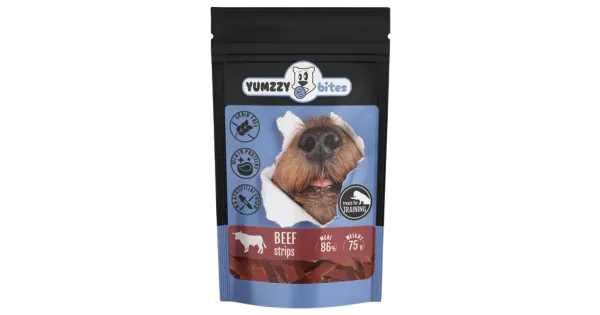 Veisenaharibad YUMZZYBITES koertele, 75g