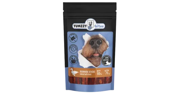 Veisenaharibad YUMZZYBITES pardiga koertele, 75g