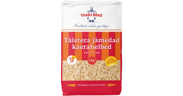 Veski Mati täistera jämedad kaerahelbed 1 kg