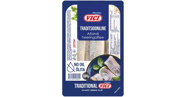 Vici Heeringafilee Traditsioonil. Õlita 500G