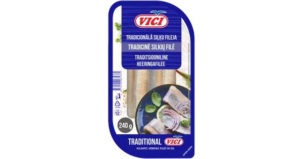 Vici Heeringafilee Traditsiooniline 240 G
