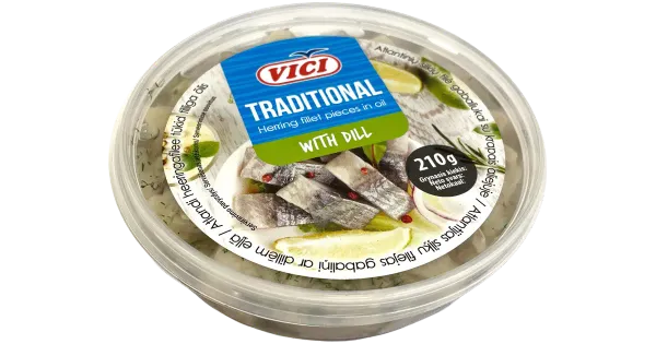 Vici Heeringafilee Tükid Tilliga Õlis 210G