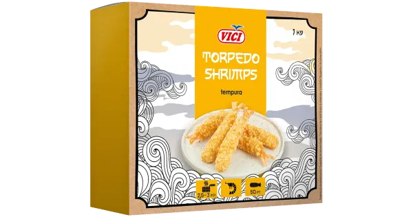 Vici Torpedo krevetid sabaga paneeritud külmutatud 300 g