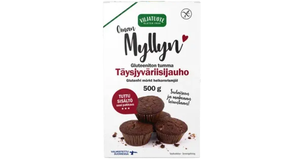 Viljatuote tume täisterariisijahu 500 g, gluteenivaba