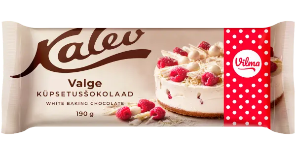 Vilma küpsetusšokolaad valge 190g