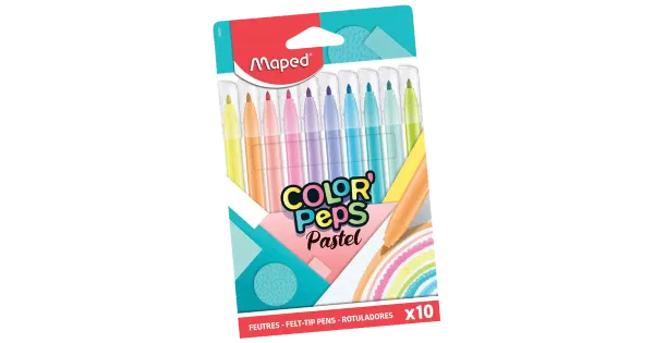 Viltpliiats colorpeps jungel pastel 12tk