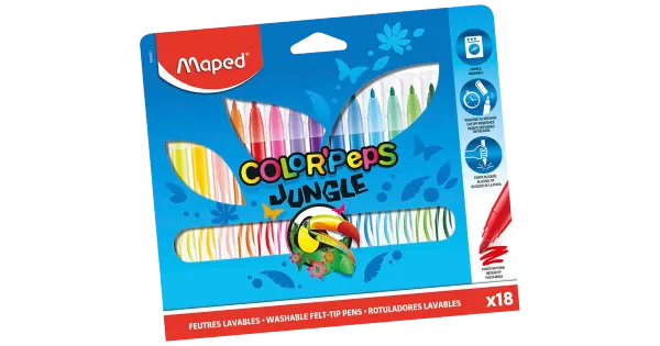 Viltpliiats colorpeps jungle 18tk