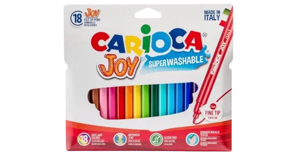 Viltpliiatsid carioca joy 18 värvi blist