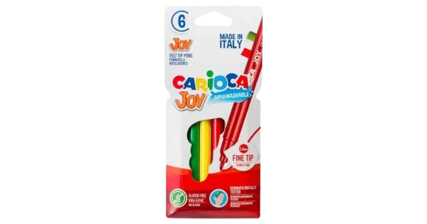 Viltpliiatsid carioca joy 6 tk blistris
