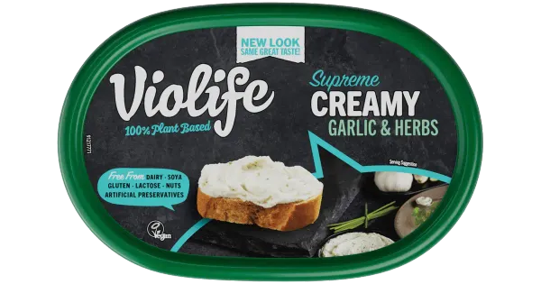 Violife taimne kreemine võileivamääre küüslaugu ja ürtidega, 150 g