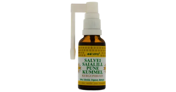 Vipis kurgupihusti salvei, saialill, pune, kummel 30 ml