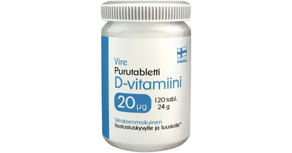 Vire D-vitamiin 20 µG 120 tk.