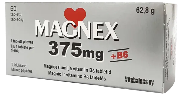 Vitabalans magneesiumi ja B6 vitamiin 60 tbl.