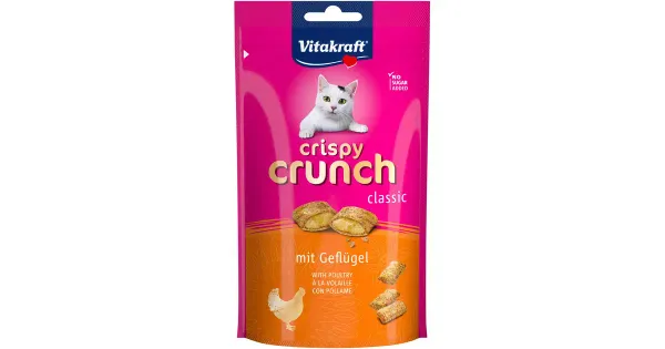 Vitakraft Crispy Crunch linnulihaga kassidele 60g
