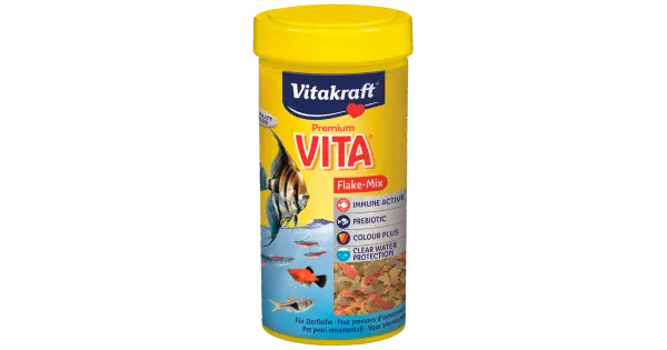 Vitakraft Vita Flake Mix, helvessööt kõikidele dekoratiivkaladele 250ml