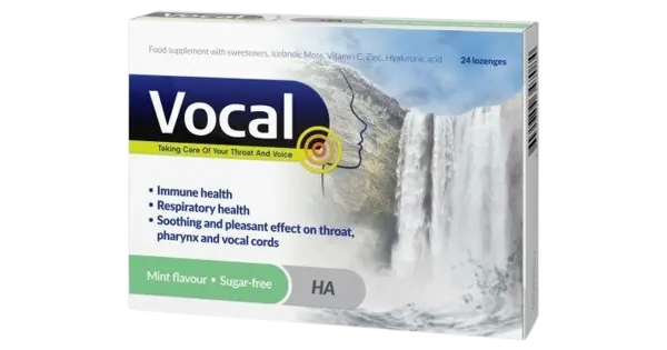 Vocal Mint imemistabletid hüaluroonhappega 24 tk