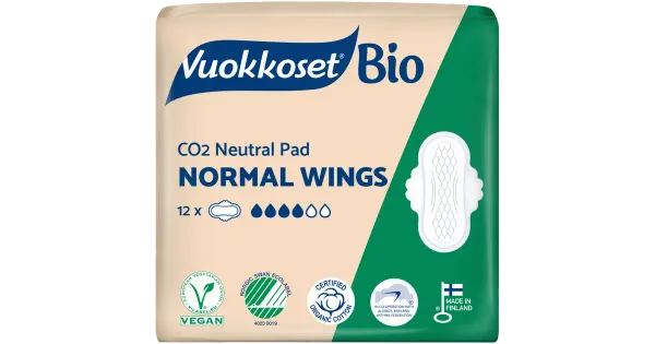 Vuokkoset Bio Normal hügieeniside 12 tk