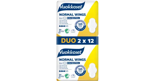 Vuokkoset Duo Normal hügieeniside 24 tk