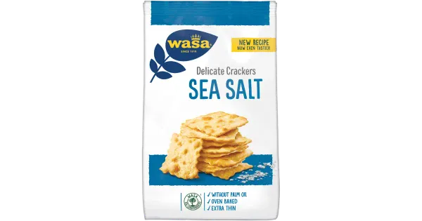 Wasa krõbedad kreekerid meresoolaga 180g