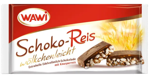 Wawi täispiimašokolaad  krõbeda paisutatud riisiga 40g