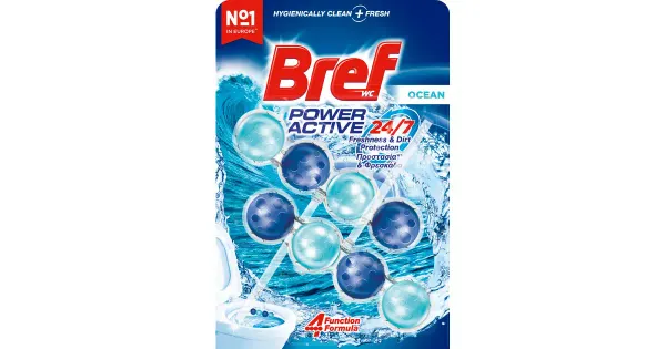 WC-värskendaja Bref Power Active Ocean 2x50g