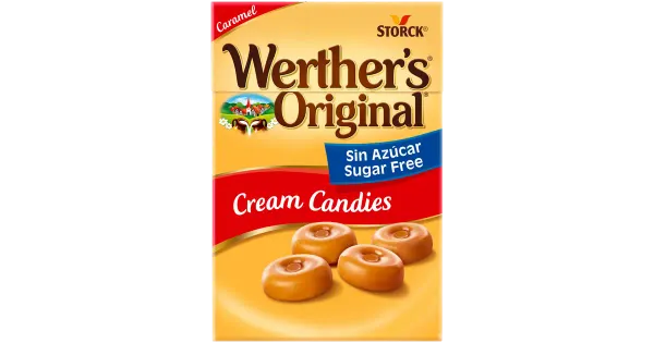 WERTHER´S ORIGINAL suhkruvabad koorekompvekid magusainetega 42g