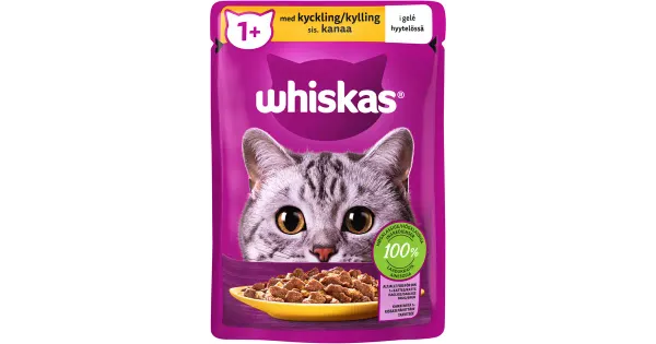 Whiskas 1+ kassitoit kanalihaga tarretises 85g