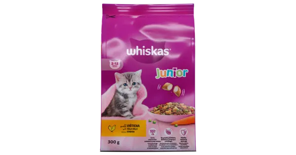 Whiskas Juunior kuivtoit kanaga 300g