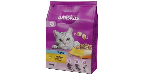 Whiskas kuivtoit steriliseeritud kassidele 800g