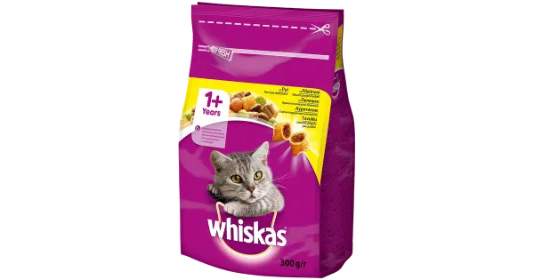 Whiskas kuivtoit täiskasvanud kassidele kanaga 300g