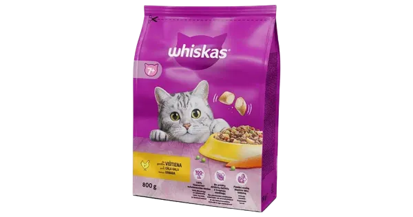 Whiskas seenior kuivtoit kana 800g