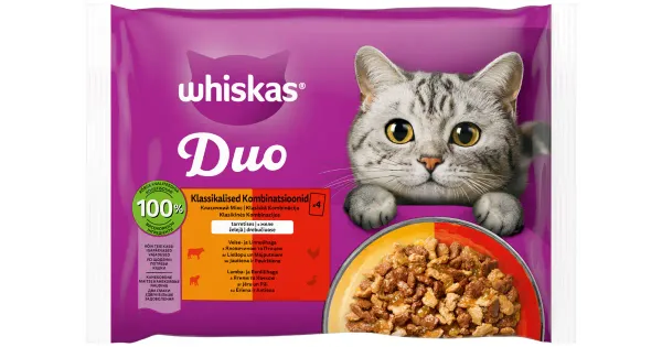 Whiskas Täissööt  Pouch Tasty Duo Classic 85g